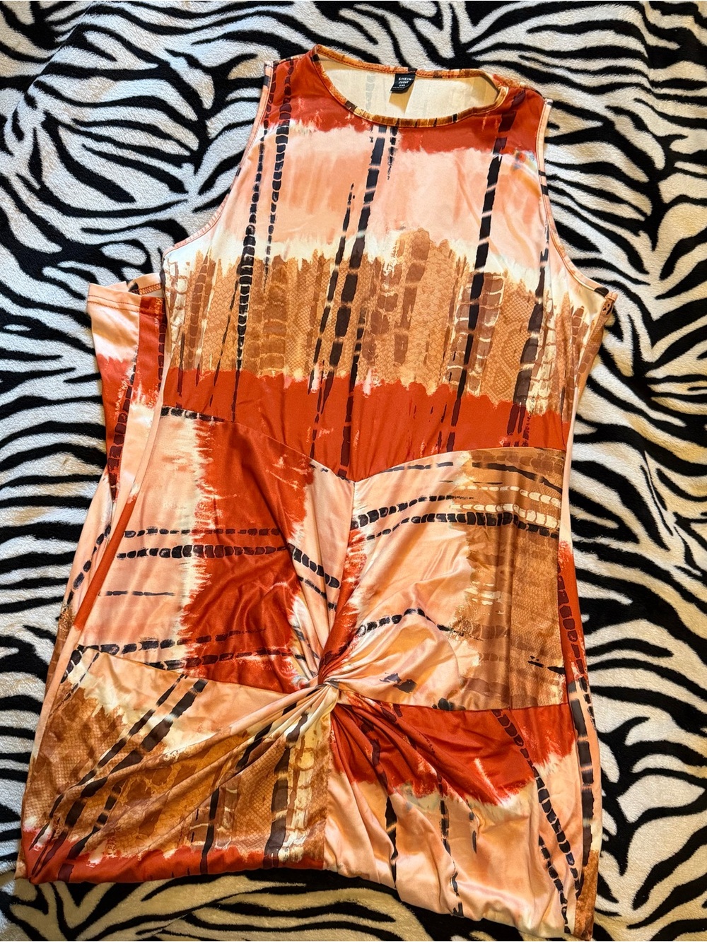 Twisted front maxi dress
